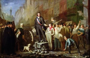 Alphonse Baudin sur la barricade du Faubourg Saint-Antoine, 3 décembre 1851 - Ernest Louis Pichio